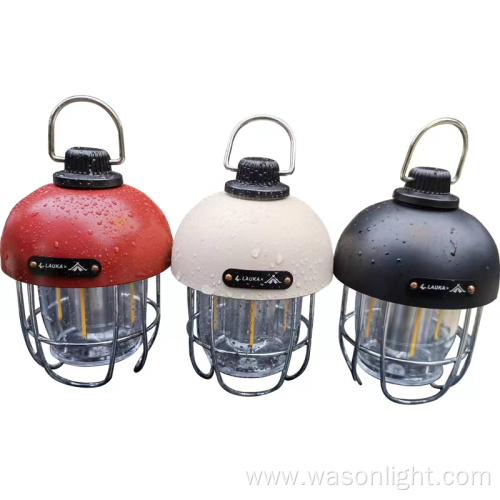 2022 Latest TYPE-C Rechargeable Retro Vintage Portable Outdoor Led Camping Lantern